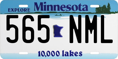 MN license plate 565NML