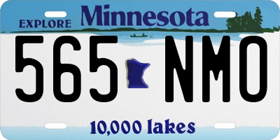 MN license plate 565NMO