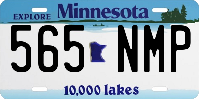 MN license plate 565NMP