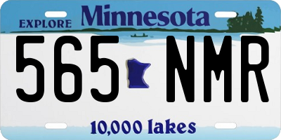 MN license plate 565NMR