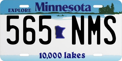MN license plate 565NMS