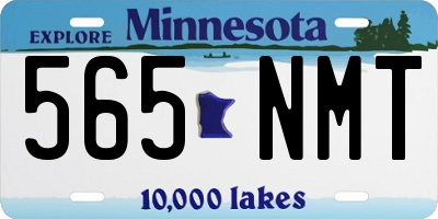 MN license plate 565NMT