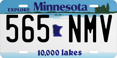 MN license plate 565NMV
