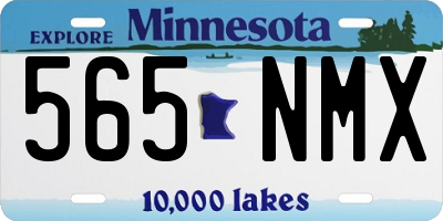 MN license plate 565NMX