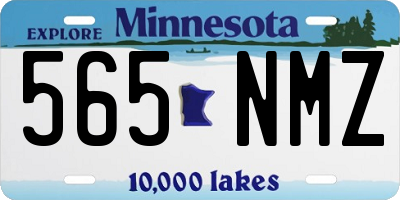 MN license plate 565NMZ