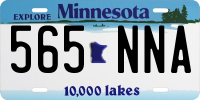 MN license plate 565NNA