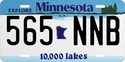 MN license plate 565NNB