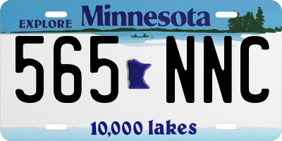 MN license plate 565NNC