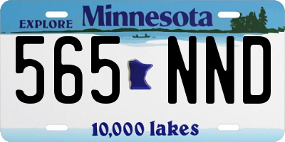 MN license plate 565NND