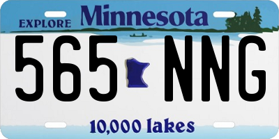 MN license plate 565NNG