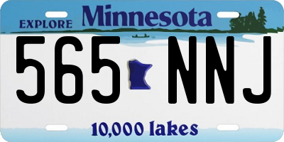 MN license plate 565NNJ