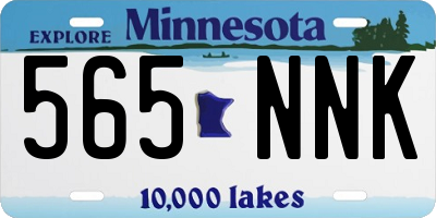 MN license plate 565NNK