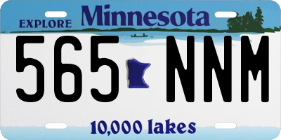 MN license plate 565NNM
