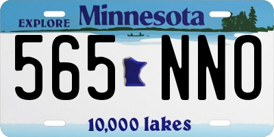 MN license plate 565NNO