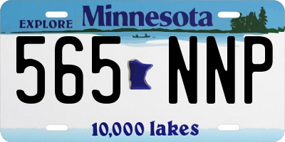 MN license plate 565NNP