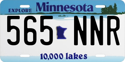 MN license plate 565NNR