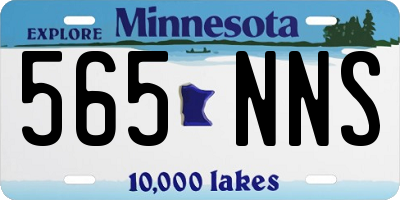 MN license plate 565NNS