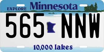 MN license plate 565NNW