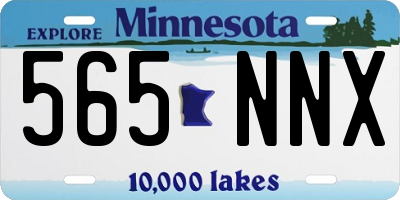 MN license plate 565NNX