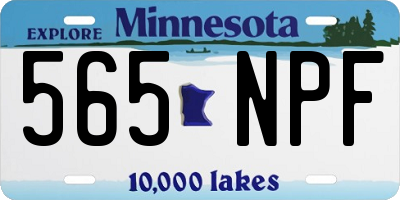 MN license plate 565NPF