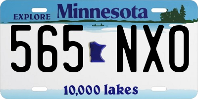 MN license plate 565NXO