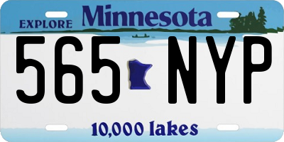 MN license plate 565NYP
