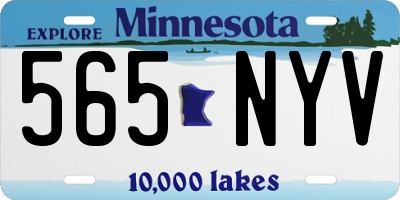 MN license plate 565NYV