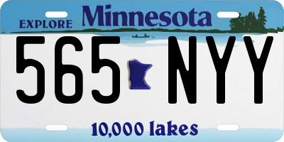 MN license plate 565NYY