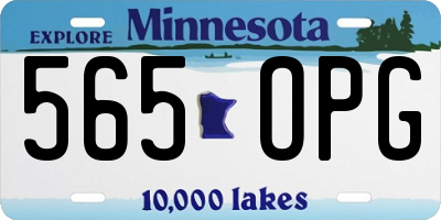 MN license plate 565OPG