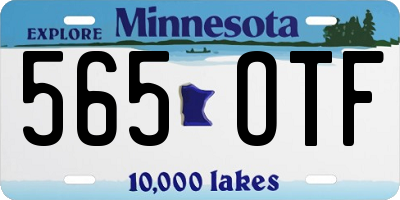 MN license plate 565OTF