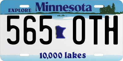 MN license plate 565OTH