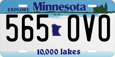 MN license plate 565OVO