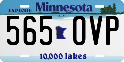 MN license plate 565OVP