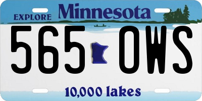 MN license plate 565OWS