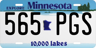 MN license plate 565PGS