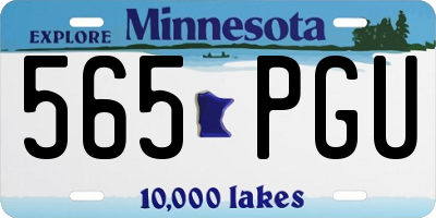 MN license plate 565PGU