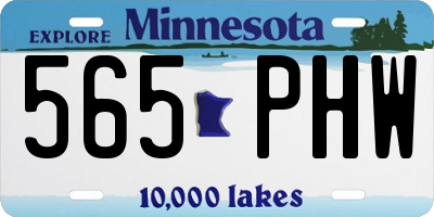 MN license plate 565PHW