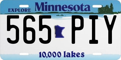 MN license plate 565PIY