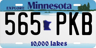 MN license plate 565PKB
