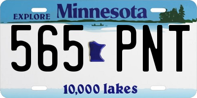 MN license plate 565PNT