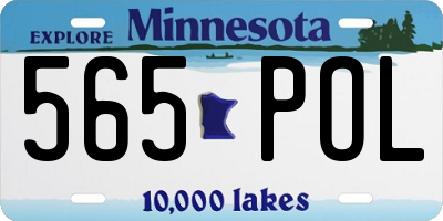 MN license plate 565POL