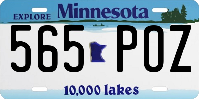 MN license plate 565POZ