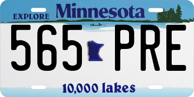 MN license plate 565PRE
