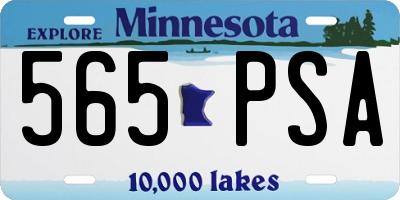 MN license plate 565PSA
