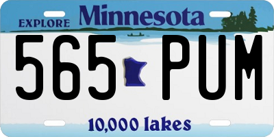 MN license plate 565PUM