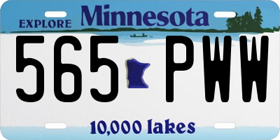 MN license plate 565PWW