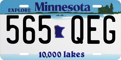 MN license plate 565QEG