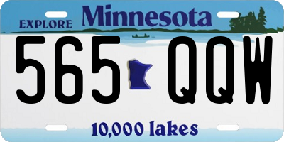 MN license plate 565QQW