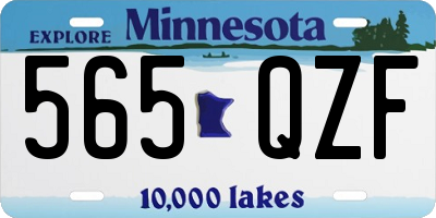 MN license plate 565QZF