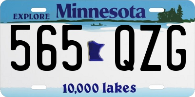 MN license plate 565QZG